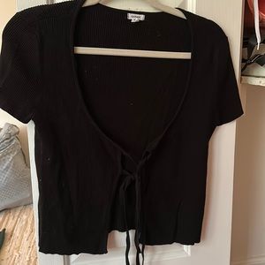 Garage tie front shirt